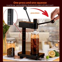 Machine de scellage sous vide manuelle commerciale pour bouteilles, avec noyau de roulement, réglable, étanche et légère