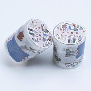 Fabricante de Rollos de Pegatinas Personalizadas de Alta Gama para Scrapbooking, Cinta PET Mate con Corte Kiss Cut y Etiqueta Circular - Product Image 4
