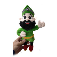 Mascotte d'entreprise personnalisée en feutre, 30 cm de haut, super douce, en forme d'ours, style pirate anime, en tissu doux, anti-stress