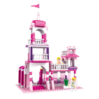 COGO 3262 Puzzle 3D DIY Jouet 2023 Nouveaux Jouets Jeu Série Princesse Blocs de Construction Château de Princesse pour Modèles de Blocs Jouets de Construction