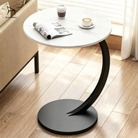 Table à manger ronde en gros avec étagère de rangement pour petit appartement, usage domestique ou bureau