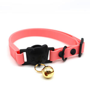 Collares Ajustables para Gatitos de PVC Pequeños 2026, Impermeables, Lavables, de Silicona Roja, con Campana, Sólidos, Suaves, Duraderos, Reductores de <span class=keywords><strong>Ansiedad</strong></span> - Product Image 4