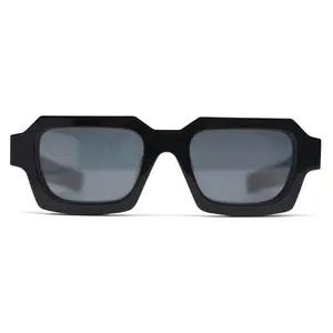 Sifier 도매 패션 Uv400 사용자 정의 로고 스퀘어 블랙 음영 고급 선글라스 직사각형 선글라스 남성 여성