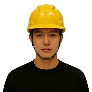 หมวกนิรภัยสำหรับงานก่อสร้าง ระบายอากาศได้ดี สำหรับวิศวกรรมก่อสร้าง ป้องกันแรงงาน  แบบเสริมความแข็งแรงด้วยโครงสามเหลี่ยม  หนาขึ้นและระบายอากาศได้ดี - Product Image 1