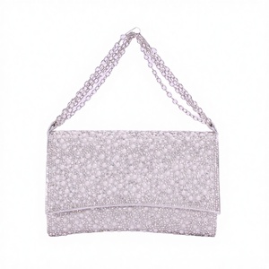 Foreign Trade Bestseller Fashion Full Pearl Diamond Women <b>Clutch</b> Bag with Chain Shoulder Strap Stylish Design for <b>Wedding</b> Party - Product Image 2