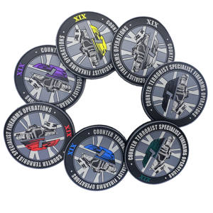 定制压花3d软装PVC贴片定制设计定制服装袋客户标志贴片 - Product Image 4