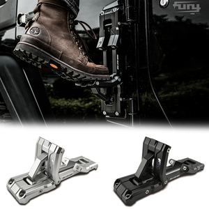Accesorios Fury 2020 2021 <span class=keywords><strong>2022</strong></span> 4x4 Todoterreno Escalera Lateral de Aluminio Negra para Jeep Gladiator JT - Product Image 1
