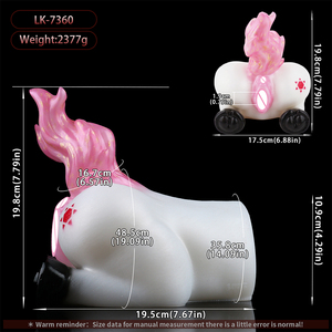 Unicorn Star Tail Penis Stroker, manchon de massage pour pénis en silicone flexible et lavable, avec poche vaginale unique, jouet pour adultes, vente en gros - Product Image 6