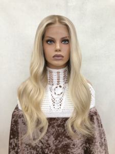 Perruque frontale en cheveux humains vierges européens non traités, blond cendré balayage, dentelle frontale sans colle, dentelle suisse HD, nœud unique, faux cuir chevelu - Product Image 4