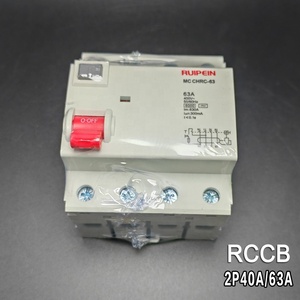 RUIPEIN <span class=keywords><strong>MC</strong></span> CHRC-63 4P RCBO/RCCB Interruttore Differenziale Curva B Protezione IP20 Controllo Industriale Materiale Plastico - Product Image 4