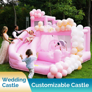 <span class=keywords><strong>Castillo</strong></span> Inflable Blanco Personalizado con Tobogán, Casa <span class=keywords><strong>de</strong></span> Brinco Comercial Inflable para Bodas y Fiestas con Piscina <span class=keywords><strong>de</strong></span> Pelotas y Tobogán - Product Image 5