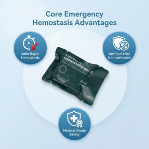 Gaze hémostatique compressée <span class=keywords><strong>de</strong></span> qualité médicale avec traceur radiographique pour usage hospitalier et en services d'urgence - Product Image 5