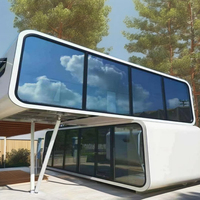 Apple Cabine Préfabriquée Mini Maison 20 pieds 40 pieds Conteneur D'expédition En Acier Bois Construction Villa En Plein Air Hôtel Bureau À Domicile-Durable