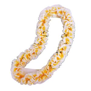 工場サプライヤーHL007597CM人工シルクミニプルメリアハワイアンレイハワイフラダンサートロピカルフラワーパーティーウーマンネックレス - Product Image 1