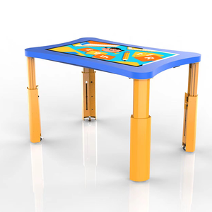 ปลอดภัยสำหรับเด็ก 360 °   โต๊ะปรับระดับความสูงแบบหมุนได้ด้วยมือ พร้อมจอแสดงผล 4K สำหรับโรงเรียนอนุบาล ห้องสมุด และการเรียนรู้ <span class=keywords><strong>STEAM</strong></span> - Product Image 1