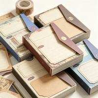 Kit de fournitures pour scrapbooking vintage, papier décoratif esthétique, papier artisanal enduit, personnalisable, recyclable