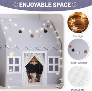 Casa de Juegos para Niños Pequeños, Gran Carpa de Juegos Interior para Niños y Niñas, Regalo de Cumpleaños - Product Image 5