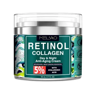 OEM Provate Label Personalizado Retinol Rosto Anti Envelhecimento Creme Hidratante Mulheres Homens Anti Rugas Creme com Colágeno Vitamina E Creme