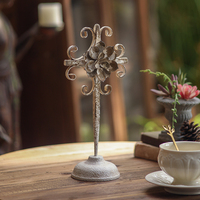 Table basse personnalisée en forme de fleur vintage, accessoires de meubles en métal tendance avec des couleurs spéciales pour la décoration de la maison