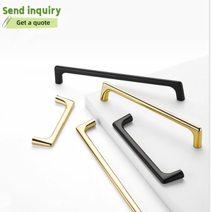 Moderne Luxus-Goldgriffe für Schränke, 96mm bis 224mm Lang, Schubladengriffe und Knöpfe für Küche, Schlafzimmer, Kleiderschrank, Möbelbeschläge - Product Image 2