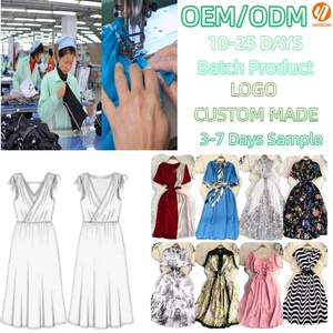 4897 Robe longue unie en coton et lin pour femme avec poches, idéale pour le quotidien, les vacances, les stations balnéaires et la plage – Vente chaude en gros - Product Image 1