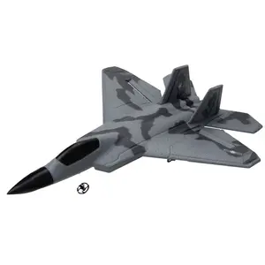 RC-Flugzeug Raptor F22 2024 Top P530 2.4G 2CH Kriegsplanenversion LED-Licht mit Gyroskop Spielzeug ein Geschenk für Jungs mit einfachem Fliegen