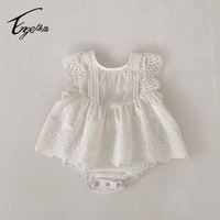 Vêtements d'été pour bébés Enge en gros, Robe de fête florale mignonne pour bébé fille, Combinaison nouveau-né design