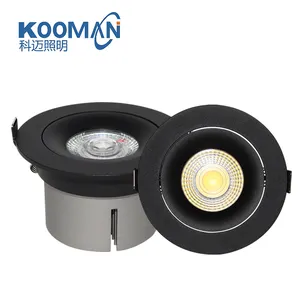 Décoration de la maison LED encastrée lumière noire couleur aluminium moulé sous pression bon chauffage bureau led spot