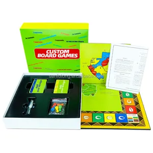 Game Board Manufacturer Custom Printing Foldable Fun Kids Family Board Game