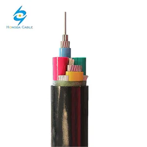 Baixa tensão NA2XY cabos 4*120mm2 AL XLPE PVC 4 núcleos 120sqmm cabo de alimentação de alumínio subterrâneo