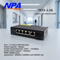 Switch Ethernet non géré 2.5G 2500M avec QoS, 5+1 ports, alimentation 12V 1A, 1 SFP 10G pour routeur Wifi