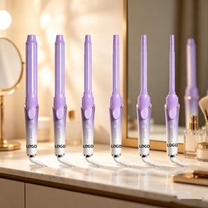 <span class=keywords><strong>Fer</strong></span> à boucler durable 9MM-30MM avec tubes en céramique chauffants, ions négatifs, technologie PTC pour un coiffage optimal, idéal pour les dortoirs - Product Image 2