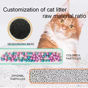 Wholesale 100% Natural Clumping Bentonite Cat Litter Sand