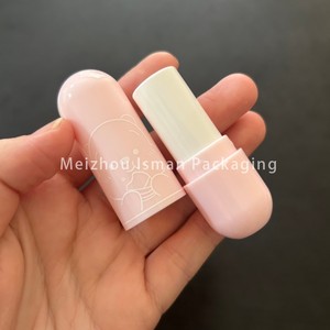 ISMAN Luxe 3.5g Capsulevormige Lipbalsem Tube Schattig Cartoonpatroon Roze Geel Groen Blauw Lipstick Verpakking Privélabel Groothandel - Product Image 5