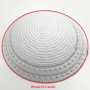 Kippot Judaica Kippah Fait à la Main Yarmulke Yamaka Kippa Yamakah Yarmulka <span class=keywords><strong>Chapeau</strong></span> pour <span class=keywords><strong>Homme</strong></span> 19-20cm - Product Image 5