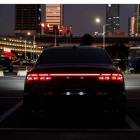 Difusor de Parachoques Trasero Estilo PA para Audi A8 S8 D5, Color Negro Brillante, con Puntas de Escape, Kit de Conversión para A8 S8 D5 2018-2025