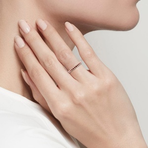 Top Selling Wholesale Price Manufacturer Suppliers 925 Sterling Silver Attractive Pink <b>Tourmaline</b> Band Ring <b>Jewelry</b> Wedding Gift - Product Image 6