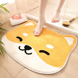 Cartoon Cat Design Flocking Microfiber Material Extra-Soft Plush Super Absorbent Shaggy <strong>Bath</strong> Rug Carpet <strong>Mats</strong> for Tub <strong>Bath</strong> Room - Product Image 2