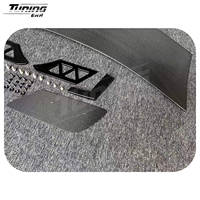 Alerón Estilo GT500 de Fibra de Carbono (Versión Alta) para Mustang S550 GT ECO 2015-2023, Kit de Conversión y Mejora