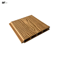Panneaux de clôture WPC co-extrudés modernes, écologiques, imperméables et ignifuges en composite bois-plastique pour jardin extérieur