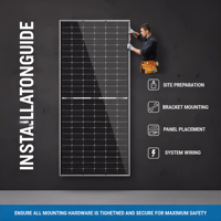 Panneau solaire monocristallin GinGinza N-Type tout noir 620W, module PV pour toit de maison résidentielle, meilleure qualité