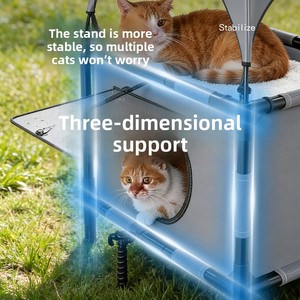 Warm Outside Waterproof Closed Rainproof Oxford Cloth Outdoor Stray Cat <strong>Nest</strong> Pet <strong>Bed</strong> for All Seasons - Product Image 2