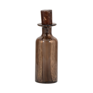 Vaso decorativo in vetro smerigliato con coperchio rimovibile per composizioni floreali in soggiorno e camera da letto - Product Image 3