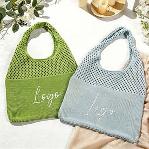 Sac à bandoulière portable en polyester tissé décontracté avec broderie personnalisée du nom, sac fourre-tout multi-saisons pour la plage et les voyages, idéal pour le shopping - Product Image 3
