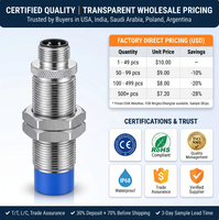 Sensor de Proximidad Inductivo M12 de 4mm NPN PNP NO NC de 3 Cables DC 10 a 30V IP67 Interruptor de Detección de Metales Venta al por Mayor OEM