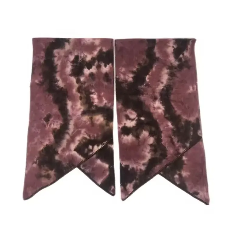 Lenços e xales de tricô de viscose personalizados para mulheres de inverno tie-dye