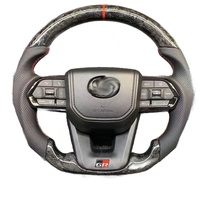 Volant en fibre de carbone de haute qualité pour Toyota LC Alphard 80 Series Hilux Land Cruiser Crown, modification intérieure forgée