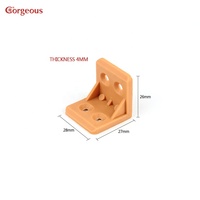 Promotion Prêt à Expédier : Support d'angle en plastique en forme de L moderne pour étagère, OEM