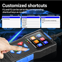 Lector de Códigos OBD2 Profesional para Automóviles, Herramienta de Diagnóstico con Sistema Dual, Pantalla LCD de 12V para Información de Motor, DTC y ECU de Vehículos Universales