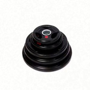 Durable Commercial Barbell <b>Weight</b> Plate <b>Set</b> Men's Gym <b>Lifting</b> Black Rubber Steel Material Delicate Surface Customized Logo - Product Image 3